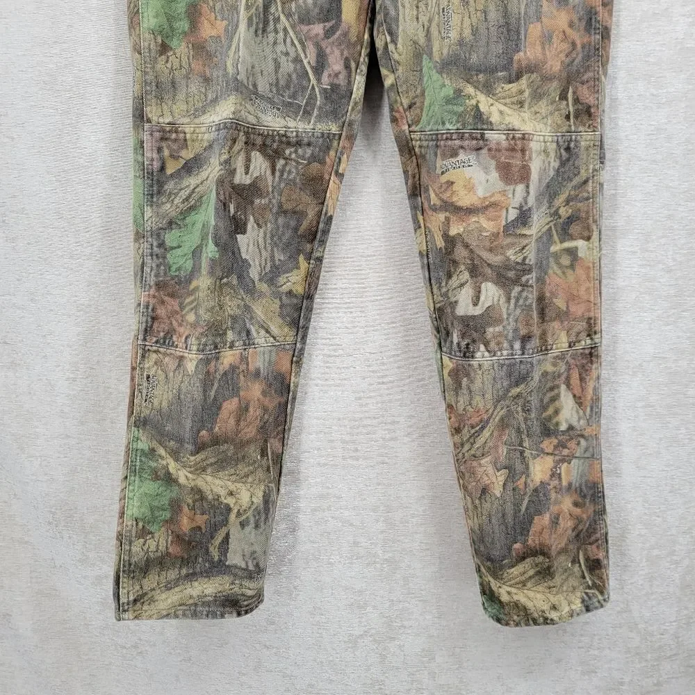 Wrangler Vintage Double Knee Advantage Timber Camo Camouflage Jeans Pants